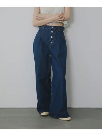 【SALE／50%OFF】『3サイズ展開』タックボタンアップデニム KBF ケービーエフ パンツ ジーンズ・デニムパンツ ブルー【RBA_E】【送料無料】[Rakuten Fashion]