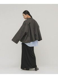 ステンカラーマントコート KBF ケービーエフ ジャケット・アウター ステンカラーコート グレー ベージュ【送料無料】[Rakuten Fashion]
