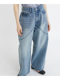 シームデザインカーブデニム KBF ケービーエフ パンツ ジーンズ・デニムパンツ ブラック ブルー【送料無料】[Rakuten Fashion]