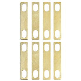 ギターネックシム 8枚セット 真ちゅう製 ギター ベース 調整用パーツ 厚さ3種 0.2mm 0.5mm 1mm ネック角度調整 ブリッジ調整 弦楽器 修理 メンテナンス 楽器アクセサリー エレキギター ベース用