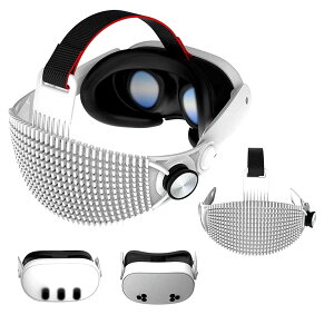 VR�w�b�h�Z�b�g �w�b�h�X�g���b�v Meta Quest3 3S�Ή� �����p�\�t�g�w�b�h�o���h �N�b�V�����t�� �����ԉ��K �y�� �ʋC�� �����\ �V���R�� �i�C���� ABS�f�� VR�A�N�Z�T���[ ���Ӌ@�� ��������