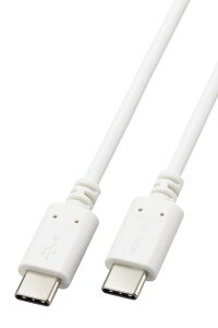 �G���R�� USB Type-C �P�[�u�� [ USB-C  USB-C ] 60W USB PD�Ή� 2.0 �y Macbook iPad Xperia Galaxy AQUOS OPPO Pixel ���Ή��z �z���C�g MPA-CCEC10