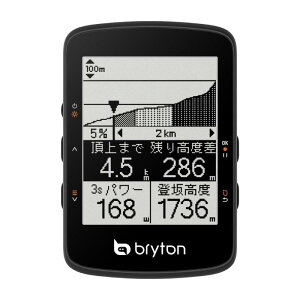 �u���C�g��(Bryton) Rider 460/17 �T�C�N���R���s���[�^�[ �T�C�R�� ���]�ԗp���[�g�i�r GPS���� 2.6/3 �C���` �f�B�X�v���C ���� �u���[�g�D�[�X ANT+�Ή�