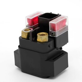 スターターリレー セルリレー 汎用 12V バイク 原付 スクーター 修理 交換用 テスト用10Aヒューズ付属 始動不良 セルモーター不調 カプラー焼け メンテナンス 補修部品 カスタムパーツ 電装
