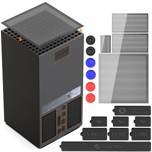 Xbox Series X�p �_�X�g�J�o�[ �h�o�t�B���^�[ 2�_�Z�b�g �V���R���_�X�g�v���O 8�� ���b�V���t�B���^�[�J�o�[ 2�� �T���O���b�v�L���b�v 6�� �Z�b�g �Q�[���@�ی� ���h�~ USB HDMI�|�[�g�ی� ��p