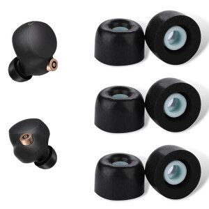 DELUXEFOX �ᔽ���C���[�s�[�X �C���[�`�b�v �X�|���W�����J�o�[ �w�b�h�t�H������ SONY�p WF-1000XM4/1000XM5�K�p �C���[�L���b�v �E���^���� �ᔽ���C���z���J�o�[