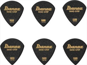 Ibanez ~ߑfނgpsbN Grip Wizard Series Sand Grip Pick yHEAVYz 6pbN ubN PPA18HSGBK