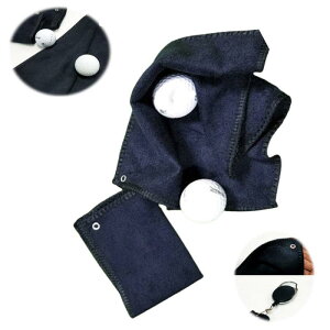 2個 ゴルフボールクリーニングタオル ブ拭き毛布 ゴルフクリーナ 便利 ボール拭 清潔用 25*25