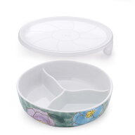有田焼 彩花ノンラップ三品盛鉢 磁器製 保存容器