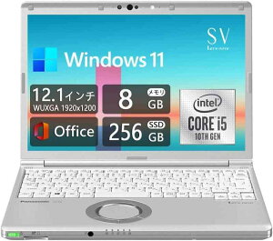 ���y�ʁE���f�U�C�� CF-SV9 12.1�C���`WUXGA(1920x1200) - Win11���� - ��10����Core i5-10310U - ������8GB - SSD 256GB - Web�J�������� - WiFiBluetooth