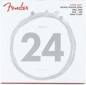 Fender GLx[X Super 250 Guitar Strings, Nickel Plated Steel, Ball End, 250B6 BASS VI .024-.084