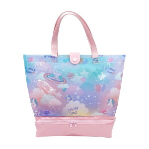 プールバッグ 男の子 女の子 2層式 2ルーム 防水 チャック ファスナー ビニール キッズ 二重式 おしゃれ かわいい 子供 ビーチバッグ スイムバッグ 水泳 スイミング 小さい 幼稚園 保育園 小