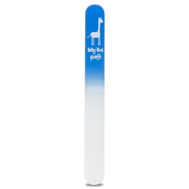 【ティーレックス】赤ちゃんの爪にやさしいガラス製爪やすり チェコ製 ブルー ケース付き 両面タイプ 出産祝い・ギフト 【国内メーカー】 baby Blue Giraffe つめやすり 爪ヤスリ ツメヤスリ