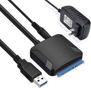 SATA USB �ϊ��P�[�u�� hdd 3.5 2.5/3.5�C���` �ϊ��A�_�v�^�[ SSD HDD �f�[�^���o�� SATA3 USB 3.0 �ϊ��P�[�u�� UASP�Ή� �����]�� �ő�6TB