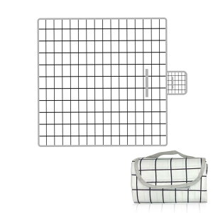 レジャーシート ピクニックシート 140x150cm 大判 厚手 折りたたみ 2〜4人用 チェック柄 簡単収納 ギンガムチェック 防水ブランケット 水洗い マット 運動会 遠足 ビーチ お花見 防災 キャンプ