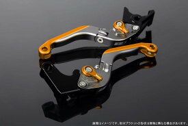 アジャストレバー 可倒延長式 レバー本体カラー:マットチタン アジャスターカラー:マットゴールド エクステンションカラー:マットゴールド NINJA1000 2017-2018 Z1000 2017-2018 Z1000R 2017-2018 Z900RS