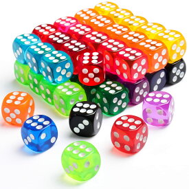 Juego de Dados de 14 mm Dados Coloridos de 6 Caras para Juegos de Mesa Aprendizaje de matemticas Dados para Aula Recuerdos de Fiesta Paquete de 50