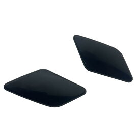 車用ヘッドライトウォッシャーノズルカバーキャップ交換用 フロントバンパー左右1組 黒