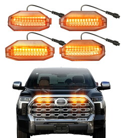 車 アクセサリー フロントグリル ヘッドライト用 LEDグリルライト