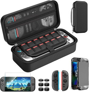 Switch 2�Ή� �P�[�X �o�b�O�Z�b�g EVA�f�� ���[�o�b�O TPU�J�o�[ �K���X�t�B���� �e�w�L���b�v Switch 2�P�[�X �����K���X�t�B���� �}�W�b�N�e�[�v ��e�� �ϏՌ� �N���A �L�Y�h�~ �����^�ѕ֗�