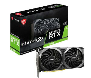 MSI GeForce RTX 3060 VENTUS 2X 12G OC �O���t�B�b�N�X�{�[�h VD7553