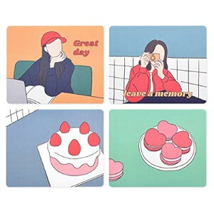 mCN j[g}EXpbh Newtro Mousepad 4Zbg - قȂfUCAfUC4ށA}EXpbh