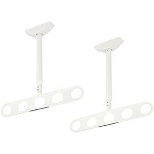 川口技研 軒天用物干し ホスクリーン ZA-0645-PW ピュアホワイト 2本1組