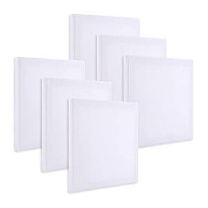 Chocople キャンバス キャンバスボード ミニキャンバス 正方形 画材 絵画 水彩画 油絵 15cm×15cm 6個 セット