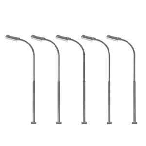 LD03Nモデル街灯 道路灯 街灯柱 LED ライト白色光 73mm 1:144 5本入り 鉄道模型 建物模型 ジオラマ 情景コレクション 教育 DIY