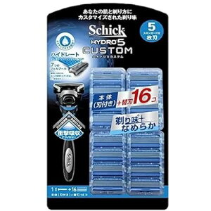 シック ハイドロ5 カスタム 替刃 17個 5枚刃 ひげそり 髭剃り SCHICK HYDRO5 CUSTOM 1個 (x 1)