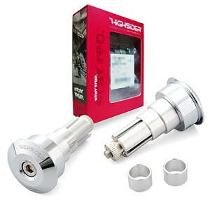 デイトナ(Daytona) HIGHSIDER(ハイサイダー) バイク用 バーエンドミラー アダプター 左右セット 汎用タイプ ハンドル内径12-22mm対応 ドット クローム 96707
