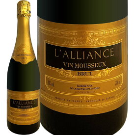 スパークリング ヴァン・ムスー ラリアンス・ブリュット フランス 白スパークリングワイン 750ml ボルドー 辛口 11% ユニ・ブラン セミヨン ミュスカデル ド・グラッシ ネゴシアン 蜂蜜 柑橘 グレープフルーツ 上品 余韻 高級感 ロングセラー ドミ・セック インポーター