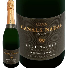 カナルス・ナダル・カバ・ブリュット・ナチュレ・レセルバ・オーガニック スペイン スパークリングワイン 極辛口 ドザージュゼロ ノン・ドゼ 長期熟成 瓶内二次発酵 瓶内熟成28ヶ月 CAVA カヴァ カタルーニャ ペネデス 有機認証 オーガニック認証 CCPAE 自然派 残糖1.0g/L
