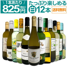 【クーポンで800円OFF】【送料無料】第74弾！1本あたり825円(税込)!!採算度外視の大感謝!厳選白ワイン12本セット