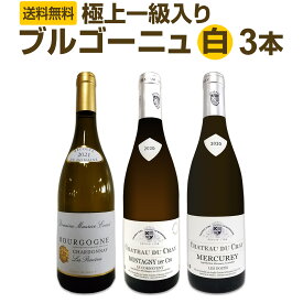 【送料無料】極上一級入り★ブルゴーニュ白ワイン3本セット!