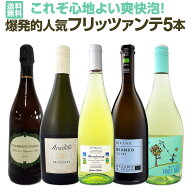 スパークリングワインセット 送料無料 これぞ 心地よい 爽快 泡 人気 フリッツァンテ 5本セット ワインセ…
