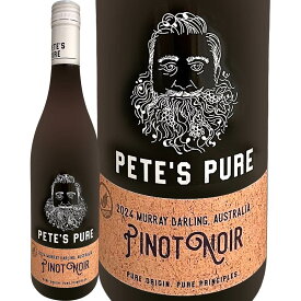 ピーツ・ピュア・オーストラリア・ピノ・ノワール(最新ヴィンテージ) 赤ワイン オーストラリア 750ml 辛口 Pete's Pure Australia Murray Darling 金賞 コスパ デイリーワイン 家飲み ギフト サステナブル 有機 ミディアムボディ 果実味 イチゴ クランベリー ラズベリー