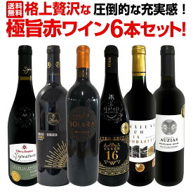 【送料無料】第10弾！圧倒的な充実感！格上贅沢な極旨赤ワイン6本セット!!