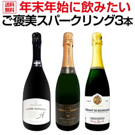 【送料無料】年末年始に飲みたい、ちょっと贅沢なご褒美スパークリング3本セット