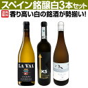 【送料無料】香り高い白の銘酒が勢揃い！スペイン銘醸白ワイン3本セット！