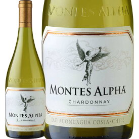 モンテス・アルファ・シャルドネ(最新ヴィンテージ) チリ 白ワイン 750ml 辛口 Montesワイン 白ワイン 赤 ギフト プレゼント シャルドネ100% アコンカグア・コスタ トロピカルフルーツ シトラス パイナップル パパイヤ クリームブリュレ トースト香 14% プレミアムクラス