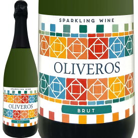 オリベロス・スパークリング・ブリュットスペイン スパークリングワイン 泡 750ml 辛口 ライトボディ アンダルシア コンダード・デ・ウエルバ サレマ 固有品種