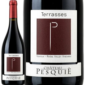 シャトー・ペスキエ・キュヴェ・レ・テラス 2022 Cotes du Ventoux コート・デュ・ヴァントゥー 南フランス ローヌ地方 フランス産 赤ワイン フルボディ グルナッシュ60% シラー40% 750ml パーカー91-93点 パーカー高得点 コストパフォーマンス 完売2万7千本 チェリー