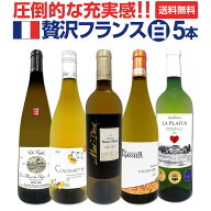 【送料無料】圧倒的な充実感!格上贅沢な極旨フランス白ワイン5本セット!! 超厳選 飲み応え抜群 飲み比べ …