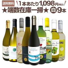 【送料無料】端数在庫一掃★白ワイン9本セット!! ファランギーナ カンパーニャ 南イタリア ミュスカデル セミヨン ボルドー ダブル金賞 3冠金賞 ヴィーニョ・ヴェルデ 緑ワイン ポルトガル ローヌ スペイン 古木使用 果実味 飲み比べ 詰め合わせ