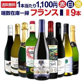 【送料無料★80セット限り】端数在庫一掃★フランスワイン9本セット 赤ワインセット 在庫一掃 在庫処分 クリアランス 南仏ピノ・ノワール シラー ボルドー カスティヨン ロワール スパークリング 白ワイン 金賞受賞 飲み比べ ヴィンテージ切替 終売 シャプティエ ギガル