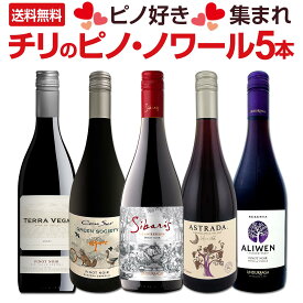 【送料無料】ピノ好き集まれ!品質向上目覚しいチリ・ピノ5本! チリ ピノ・ノワール 5本セット カサブランカ産2本含む グラン・レゼルヴァ級 チリ最古のワイナリー デイリーワイン 家飲み 飲み比べ 厳選 コスパ抜群 プレゼント ギフト