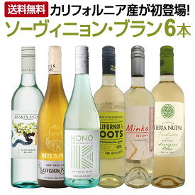 【送料無料】カリフォルニア産ソーヴィニョン・ブランも登場！爽快さわやかなソーヴィニョン・ブラン厳選6本!!