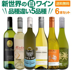【送料無料】超お買い得！新世界の白品種違い5品種6本セット！毎日飲んでも飲み飽きない！