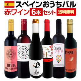 【送料無料】スペイン全土の地ワイン満喫!!スペインおうちバル赤ワイン6本セット!!